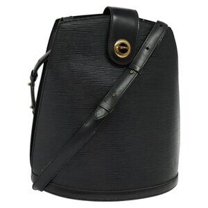 LOUIS VUITTON Epi Cluny Shoulder Bag Black M52252 LV Auth 115278